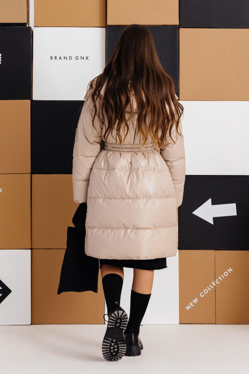 Пальто для девочки GnK С-794 фото