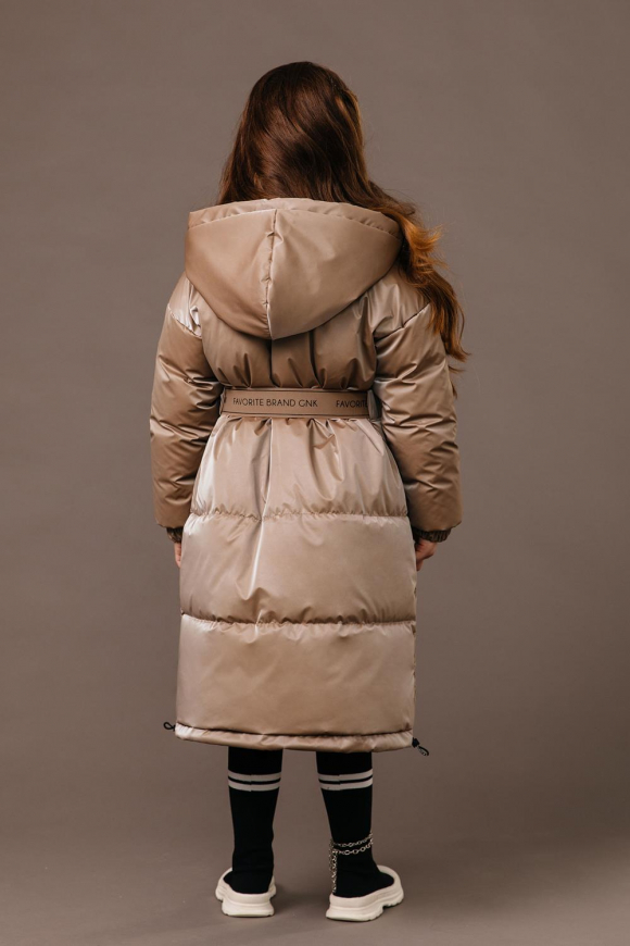 Пальто для девочки GnK С-757 фото